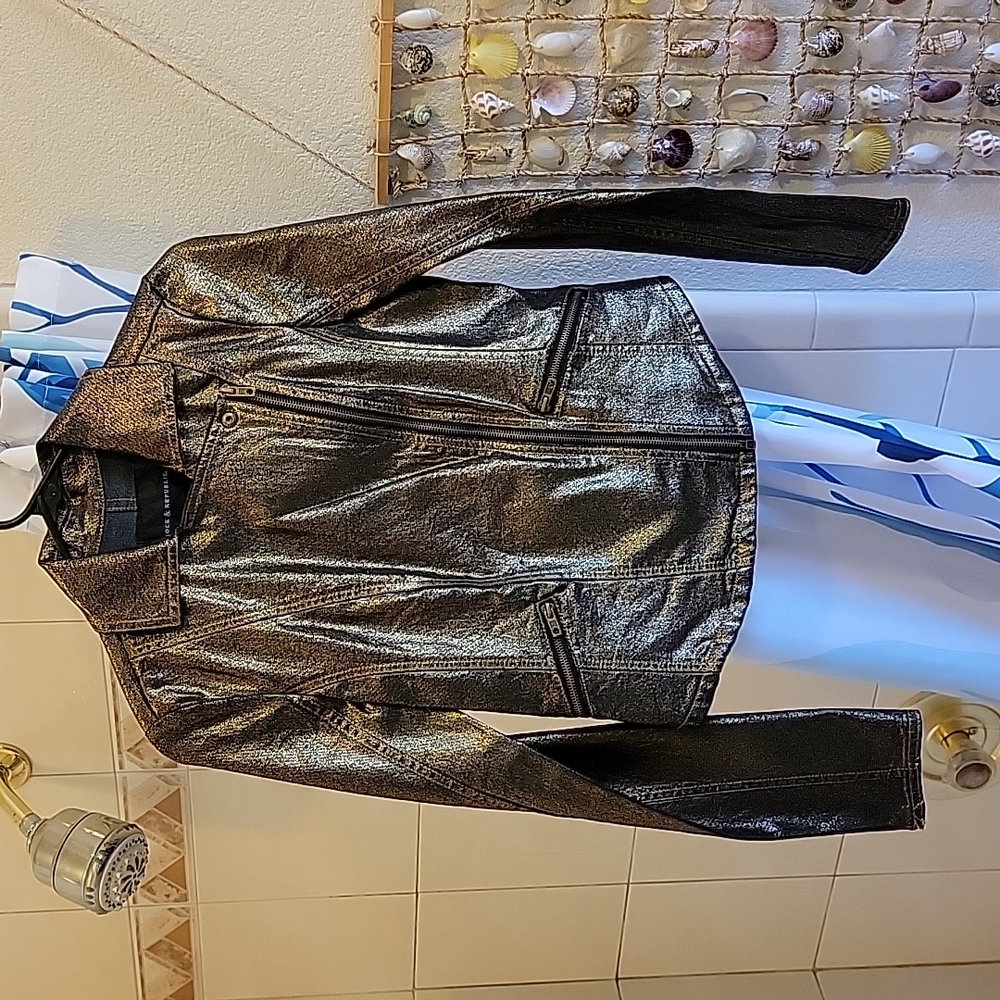 Rock & Republic Gold Metallic Jacket